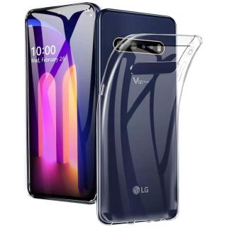 สําหรับ LG V60 V50 V50S G8x V35 V30 V30S ThinQ บางเฉียบ คริสตัล TPU ใส ซิลิโคน เคส