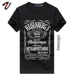 T-shirt  เสื้อยืด พิมพ์ลาย Breaking Bad Walter สีขาว สําหรับผู้ชายS-5XL