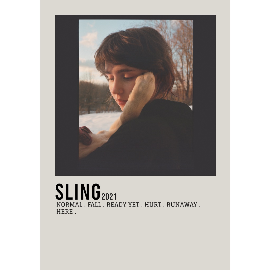 Poster Cover Album Sling โดย Clairo สําหรับห้อง/ผนัง