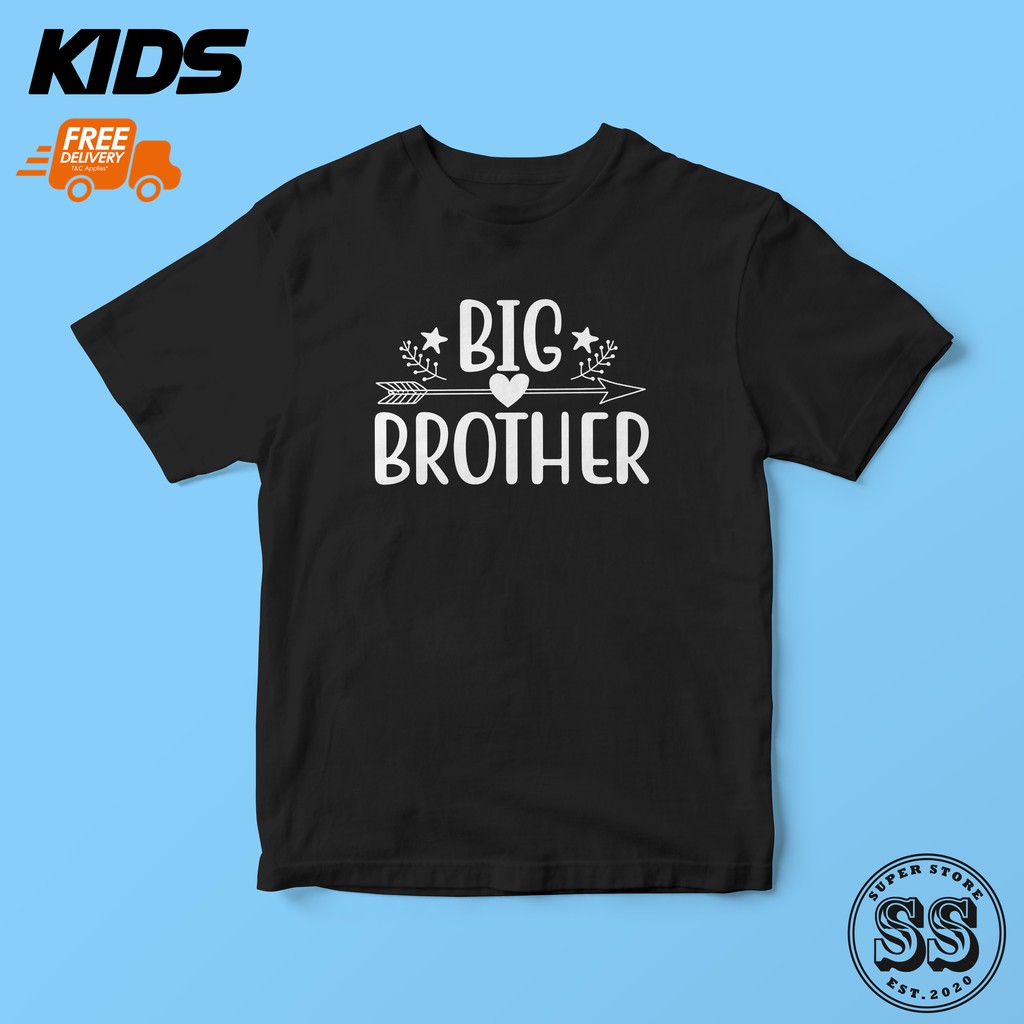 KIDS BIG BROTHER SIBLINGS TSHIRT ผ้าฝ้าย 100% UNISEX