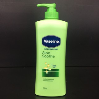 Vaseline Intensive Care Aloe Soothe(350ml.)วาสลีน อินเทนซีฟ แคร์ อโล ซูธ โลชั่นบำรุงผิวกาย