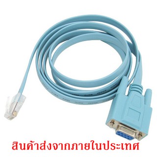 Cable DB 9 Pin RS 232 Serial To RJ 45 CAT 5 Ethernet ยาว 1.5 เมตร