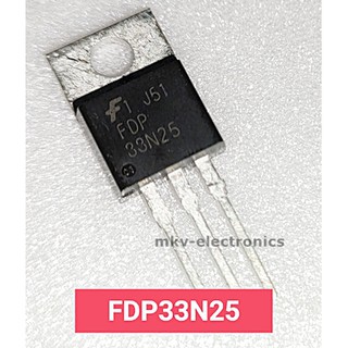 (1ตัว) FDP33N25 , 33N25 , MOSFET N-Channel 33A 250V TO-220AB  (รหัสสินค้า M01108)