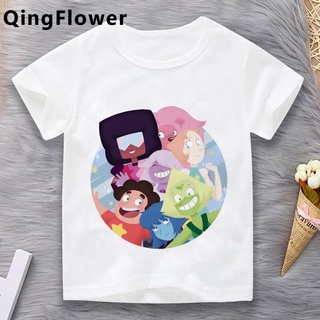 เสื้อยืด พิมพ์ลาย Steven Universe น่ารัก สําหรับเด็ก