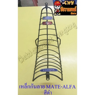 เหล็กกันลาย (กันรอย) MATE-ALFA หุ้มพลาสติก สีดำ อย่างดี (16476)