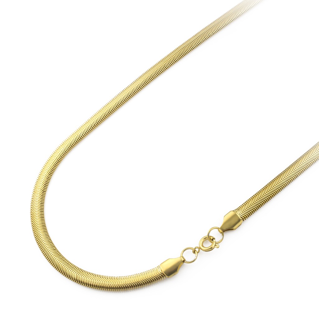 555jewelry สร้อยคอโซ่ ลาย Real Snake ดีไซน์ Unisex รุ่น MNC-C089 - สร้อยสแตนเลส สร้อยคอผู้ชาย สร้อยค