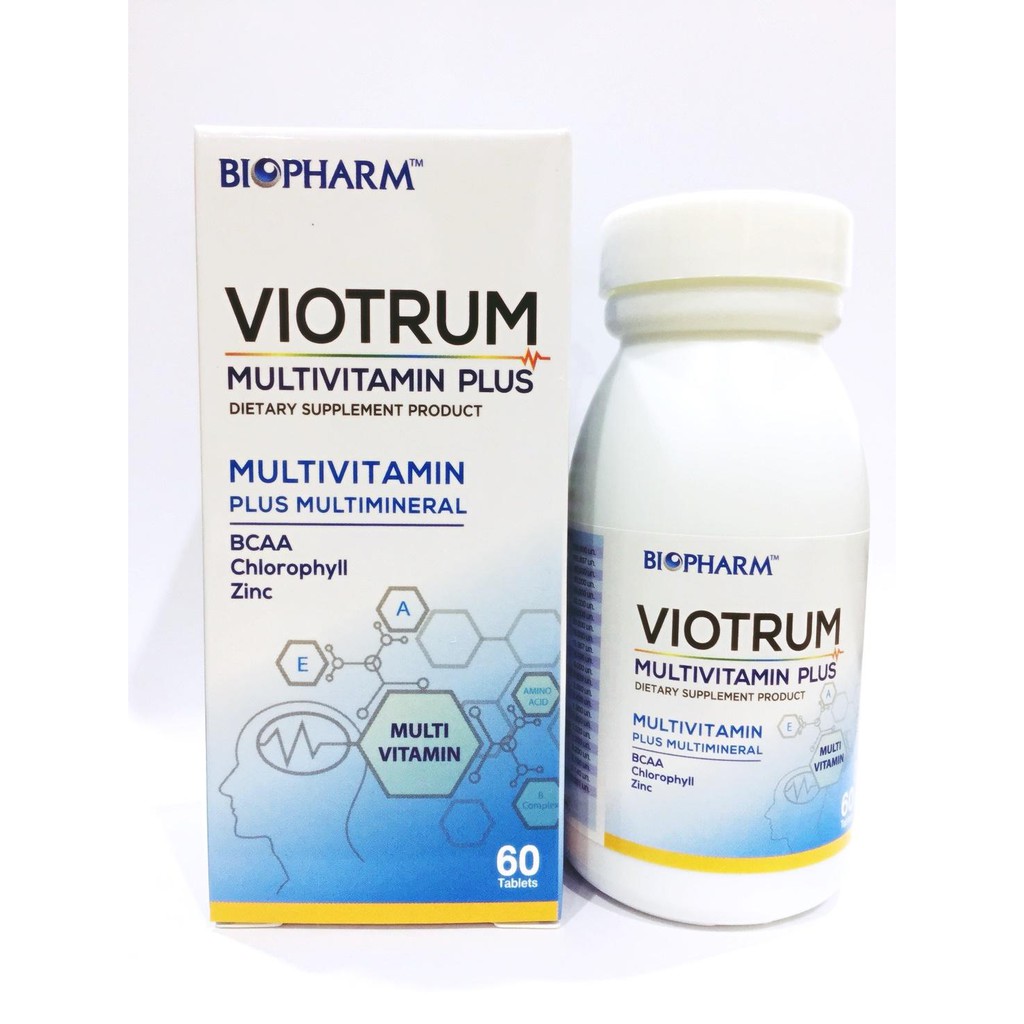 Viotrum Multivitamin Plus 60 เม็ด/30เม็ด ไวโอทรั่ม มัลติวิตามิน พลัส วิตามินรวม EXP 16/11/2024