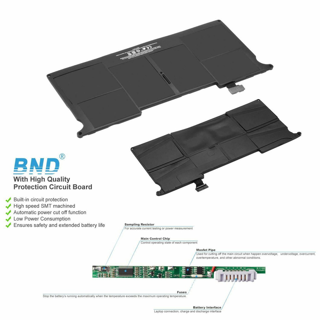 Laptop Accessories A1465 Mid 11 Mid 12 Mid 13 Early 14 Early 15 Version 12 Months Warranty A1465 A1370 Replacement Battery Compatible With Macbook Air 11 Inch A1406 A1495 Fits A1370 Computers Accessories Belasidevelopers Co Ke