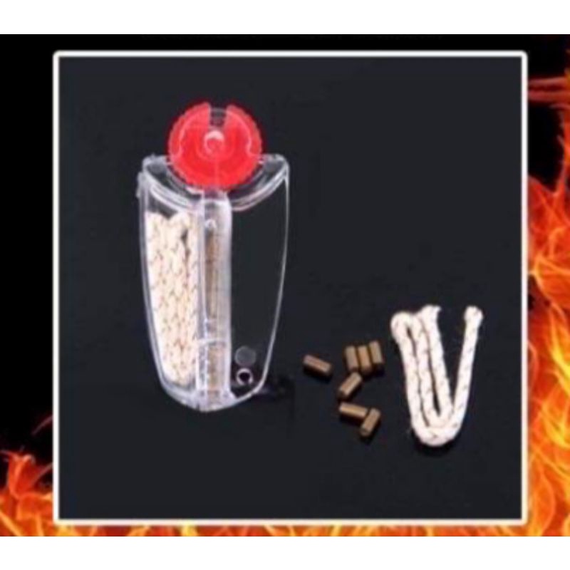 อุปกรณ์zippo ถ่าน7ชิ้น+ด้าย1เส้น อะไหล่ZIPPO