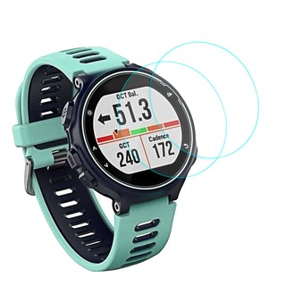 2 ชิ้นจกกระจกฟิล์มป้องกันหน้าจอสำหรับ Garmin Forerunner 735XT