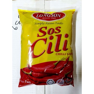 ซอสพริกขนาด 1 kg. ตรา LONGSON SOS CILI 1KG.