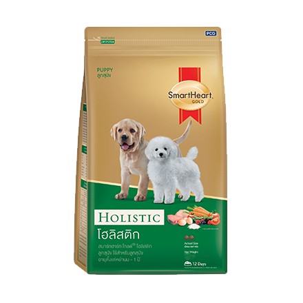 SmartHeart Gold สมาร์ทฮาร์ท โกลด์ อาหารลูกสุนัข สูตร Holistic โฮลิสติก ขนาด 500กรัม
