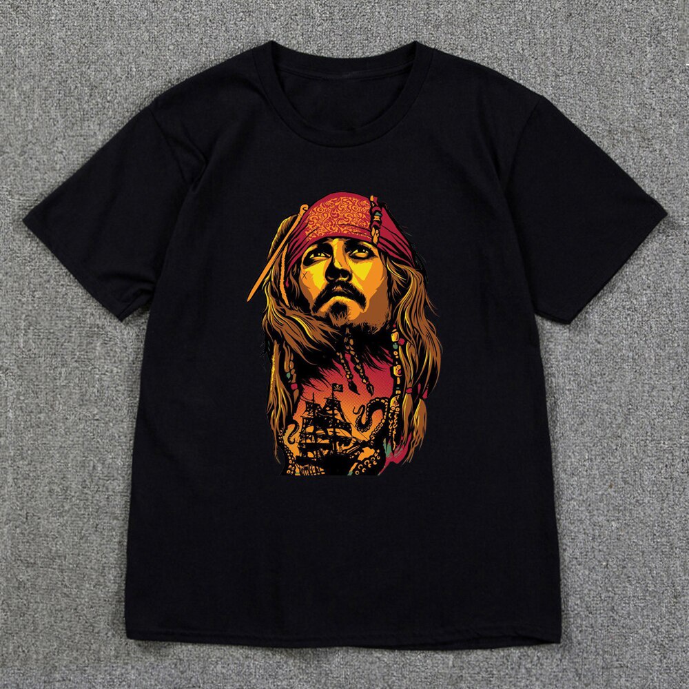 เสื้อยืด พิมพ์ลายตัวอักษร Johnny Depp สําหรับผู้ชาย