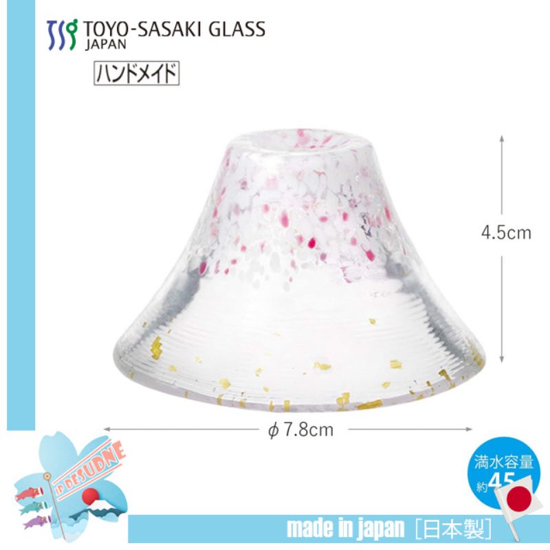 Toyo Sasaki Glass แก้วสาเกลายซากุระ ปริมาตร 45ml. ผลิตจากญี่ปุ่น