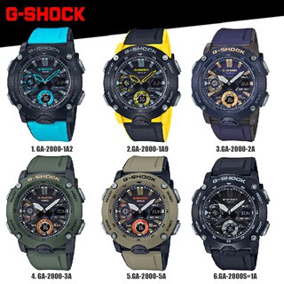 นาฬิกาCasio G-Shock สายเรซิ่น ผู้ชาย รุ่น GA-2000 (กันน้ำลึก200เมตร )ของแท้ 100% ประกันศูนย์1 ปีจากร้าน henghengwatch