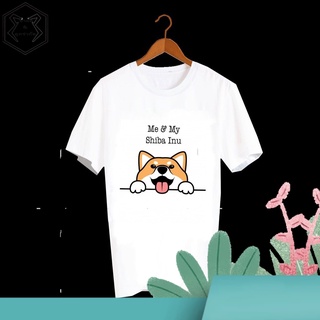 เสื้อยืดลายหมา ชิบะ อินุ Me &amp; My Shiba Inu MMD40