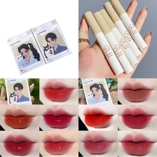 ลิป  HERORANGE ลิปเซท ลิปกำมะหยี่เนื้อครีมมี่ นุ่มละมุนปาก สีชัด ติดทน เซท 5 แท่ง 5 สี Velvet Lip Glaze Lip Tint