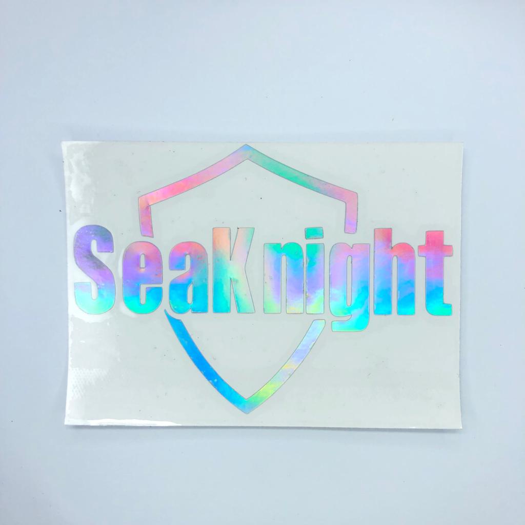 สติ๊กเกอร์ตัดแบรนด์ตกปลา SEAKNIGHT 1 ชิ้น