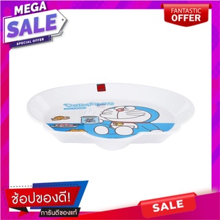 จานเมลามีนบัว 9" SUPERWARE DORAEMON TAKE A BREAK FACE อุปกรณ์ใส่อาหาร MELAMINE COOP PLATE 9" SUPERWARE DORAEMON TAKE A B