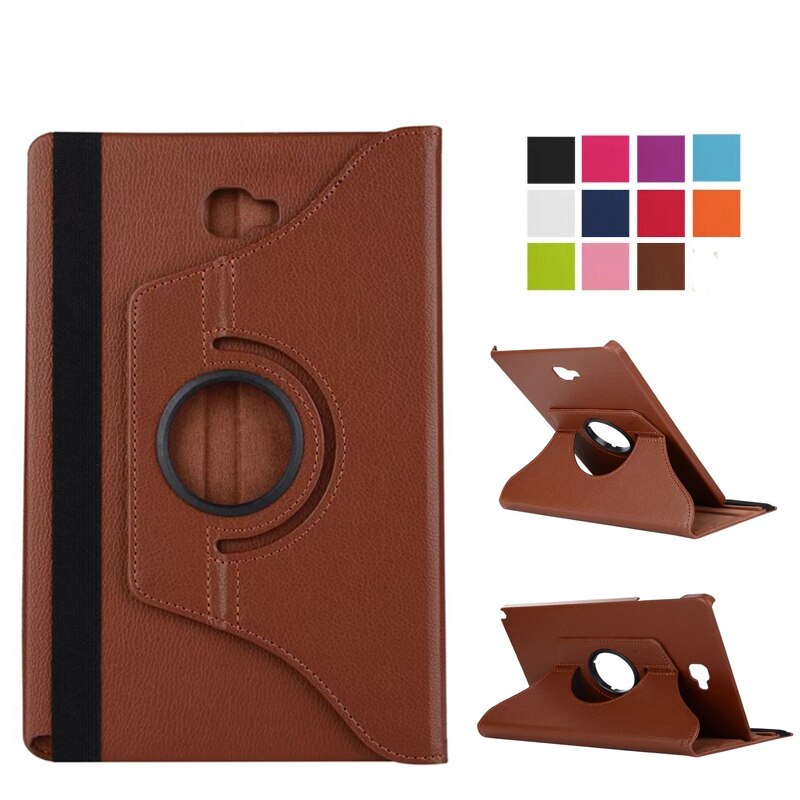 Samsung Galaxy Tab A 10.1 2016 กรณี  P580 P585 With S Pen PU Leather 360 Rotating Smart case