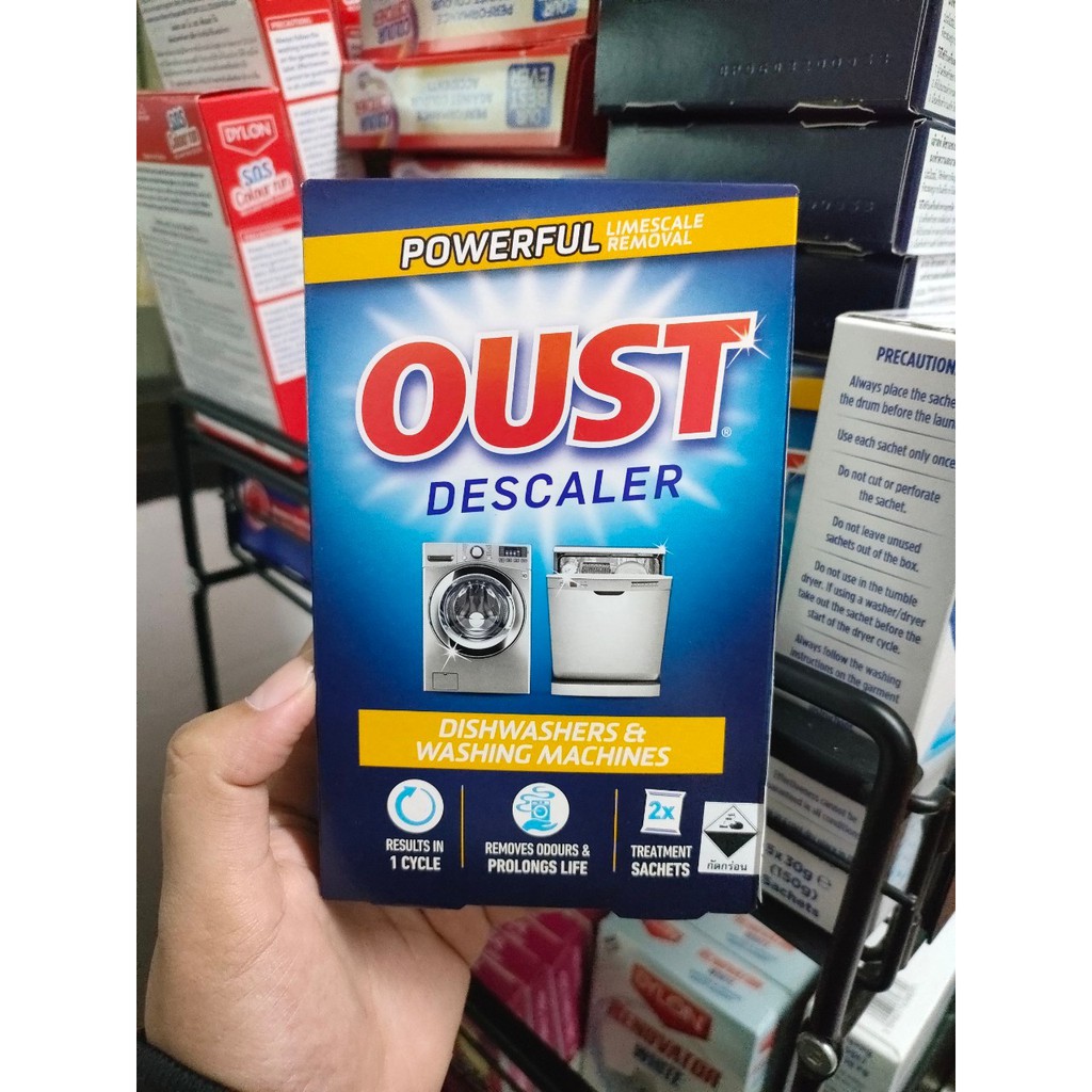 Oust 🧳ผงทำความสะอาดเครื่องซักผ้าและเครื่องล้างจาน🧳 dishwasher & washing machine descaler 🔥ถูกสุดๆไปเลย🔥