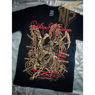 เสื้อยืดผ้าฝ้ายพรีเมี่ยม  117 Children Of Bodom ROCK เสื้อยืด เสื้อวง เสื้อดำ สกรีนลายอย่างดี ผ้าหนานุ่ม  T SHIRT