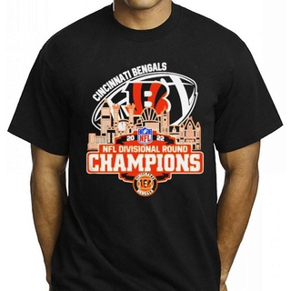 เสื้อยืด ผ้าฝ้าย พิมพ์ลาย Cincinnati Bengals Division Champions เหมาะกับของขวัญ สําหรับผู้ชาย 2022