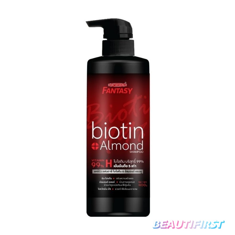 แชมพูบำรุงเส้นผม 400g / CAREBEAU FANTASY BIOTIN & ALMOND SHAMPOO 400g