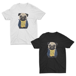 AIDEER Dog Collection เสื้อสกรีนลายหมา มีทั้งสีขาวและสีดำ GET TING MAD