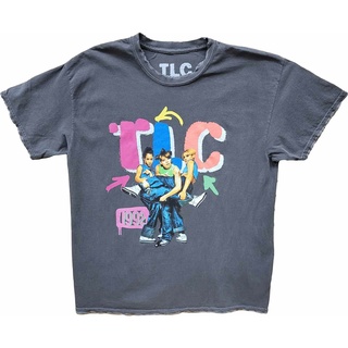 T-shirt  เสื้อยืด พิมพ์ลาย Tlc 1992 T-Boz Left Eye Chilli สีเทา สไตล์วินเทจ ย้อนยุค สําหรับผู้ชายS-5XL