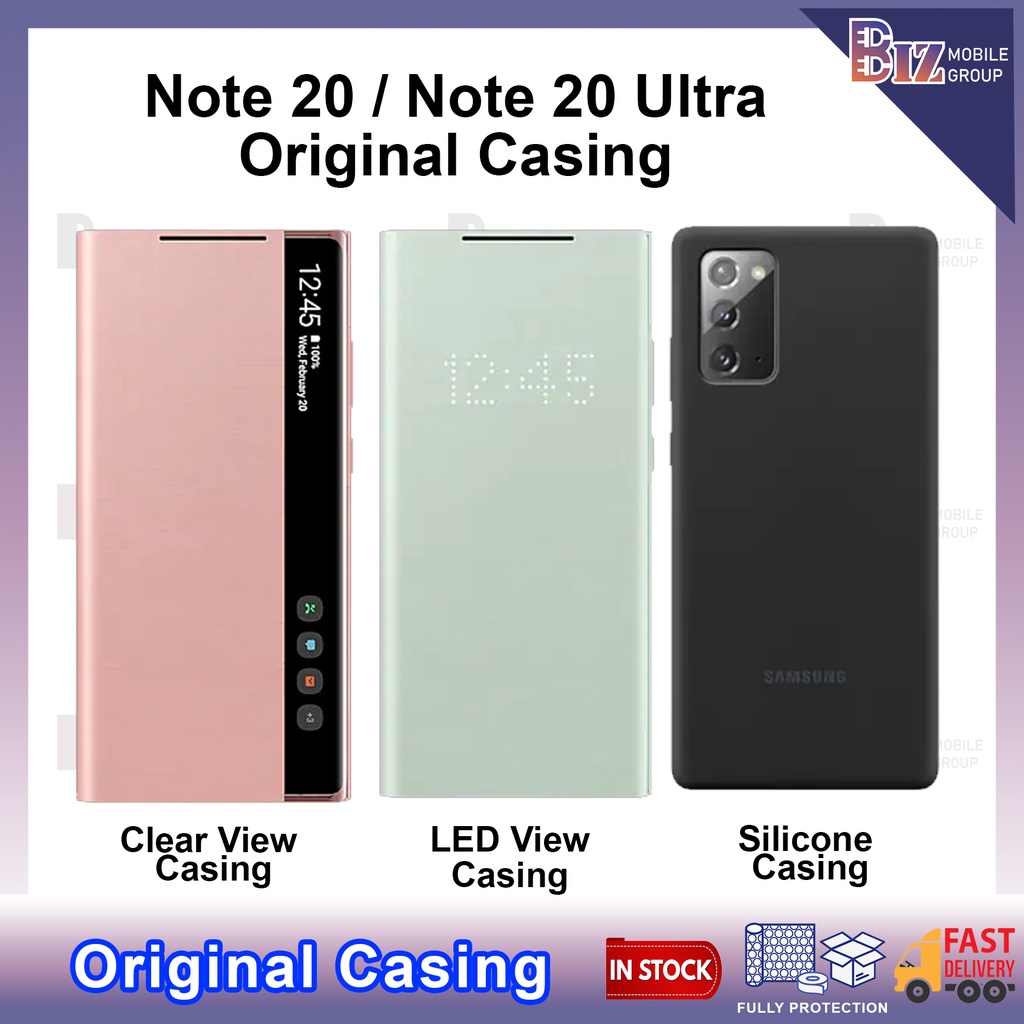 Samsung Galaxy Note 20 Note 20 Ultra Clear View / LED View / Clear Protective / Silicone Cover