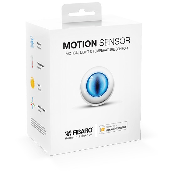 อุปกรณ์ตรวจจับความเคลื่อนไหว Motion Sensor  สีขาว  Apple HomeKit ยี่ห้อ Fibaro System , Made in Poland