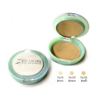 ♦️ของแท้·ส่งด่วน·ถูก♦️Zendori UV Oil-Free Foundation SPF12 : แป้งเซนโดริ ยูวี ออยล์ฟรี [6 ชิ้น] x 1 ชิ้น dayse
