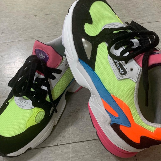 Adidas falcon neon color