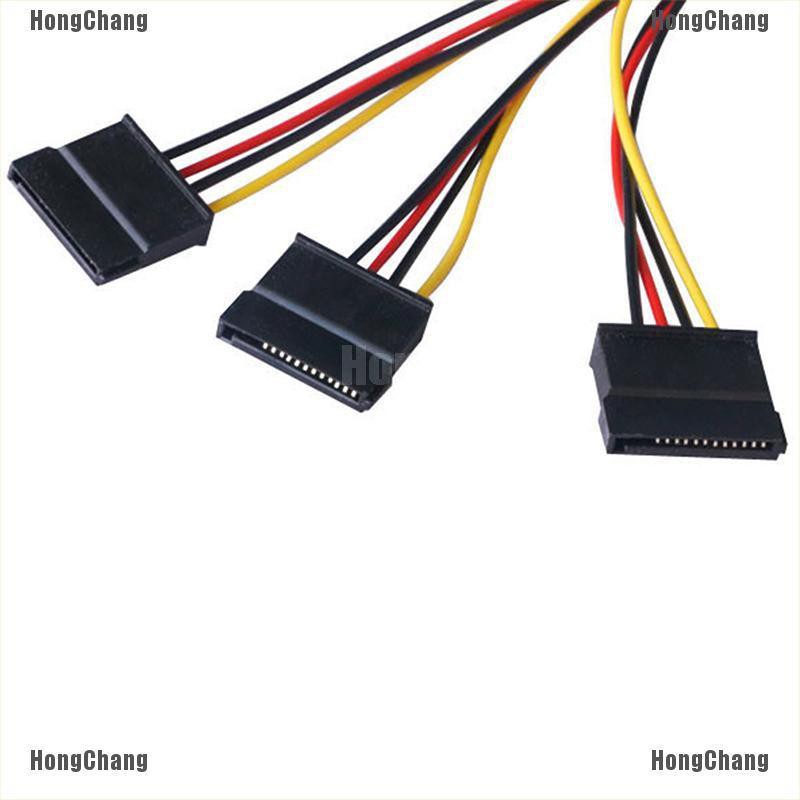 [LHGC] 4 pin IDE Molex to 3 Serial ATA SATA Power Splitter Extension