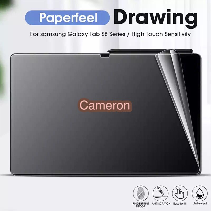 กระดาษเหมือน Samsung Tab S8 Ultra 5G | Tab S9 Ultra 5G 16.4 นิ้ว รองรับแบบด้านป้องกันรอยขีดข่วน