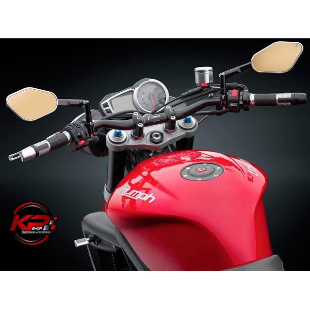 แฮนด์ RIZOMA ทรงกลาง MA006B (แฮนด์อ้วน)