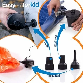 Electric Air Pump เครื่องสูบลมไฟฟ้า ที่สูบลมไฟฟ้า พกพาได้ พร้อมหัว 3 ขนาด