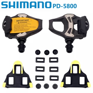 [ส่งภายใน 24 ชม.] Shimano 105 SPD-SL PD-R5800 บันไดจักรยาน ระบบ SPD-SL คลีทบันไดจักรยานเสือหมอบ พร้อมบันไดคลีท SH11