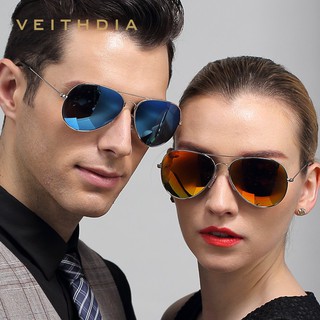 VEITHDIA แว่นกันแดด Polarized แฟชั่นสำหรับผู้ชายและผู้หญิง