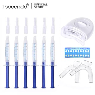 Ibcccndc ชุดอุปกรณ์ฟอกสีฟันพร้อมไฟ Led ( 6 ชิ้น )