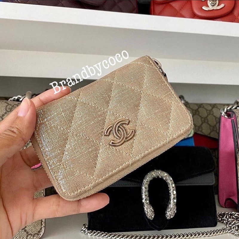 Chanel coin purse zippy wallet holo19