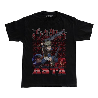 เสื้อยืด พิมพ์ลายอนิเมะ Black Clover Asta สไตล์วินเทจ ขนาดใหญ่S-5XL