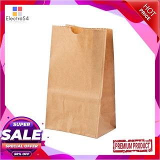 เอโร่ ถุงกระดาษน้ำตาล ขนาด 9.5x16.5 ซม. x 100 ใบaro Brown Paper Bag 19.5X16.5 cm x 100 pcs