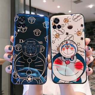 เคสโทรศัพท์มือถือลายการ์ตูนโดเรมอนสําหรับ Vivo V21 V21E 2021 V21 5 G