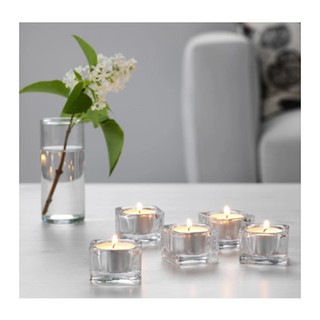 GLASIG ที่ใส่เทียนทีไลท์ Tealight holder 5*5 cm (5 ชิ้น) แก้วใส