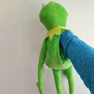 【ราคาต่ำสุด】Frog Puppet Soft Hand Stuffed Plush Toy Muppets Show Toy With Movable Mouth