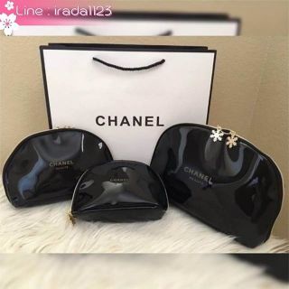 Chanel Snowflake Cosmetic Pouch Value Set  ของแท้ ราคาถูก