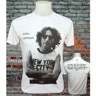 เสื้อวง JOHN LENNON วงร็อคในตำนาน คอฟิต ป้ายUSA เสื้อวินเทจ เสื้อร็อค เสื้อทัวร์ วงดนตรีร็อคต่างประเทศ