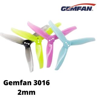 Gemfan 3016 ใบพัด 3 ใบพัด 3 นิ้ว 2 มม. 2 คู่ 4 ชิ้น Gem3016-2.0